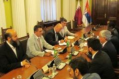 4 August 2017 The National Assembly Deputy Speaker and the Head of the PFG with Qatar in meeting with the Qatari State Minister for Foreign Affairs